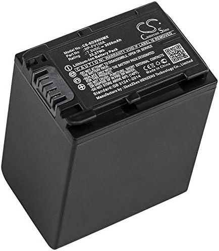 Cameron Sino Novo ajuste da bateria de substituição para Sony FDR-AX33, FDR-AX40, FDR-AX45, FDR-AX53, FDR-AX60, FDR-AX700, FDR-AXP33, HDR-CX450, HDR-CX625, HDR-CX680, HDR- PJ620, HDR-PJ675