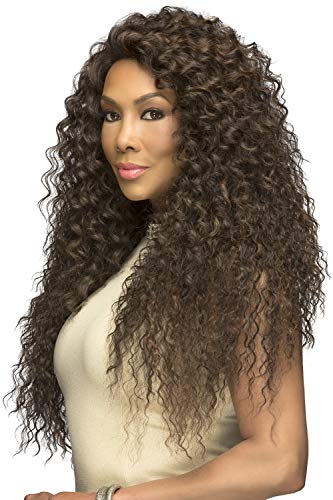 Vivica A Fox Hair Collection Sobe Swiss Front Lace Lace Front Wig, 4, 12,8 onça