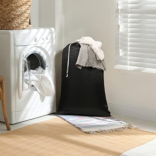 Bolsa de lavanderia de nylon Palisa com fechamento de cordão - Máquina lavável para roupas sujas sacos de viagem