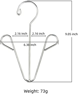 【3-PACK】 Waikas Space Saving Hangers para sapatos, 23 cm, 304 aço inoxidável