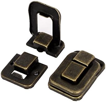 Aexit Bags Armário de madeira Caixa de hardware Caixa de ferro TOGLING LATCH HASP LOCK Bronze Tone de bronze 38mm