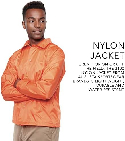 Augusta Sportswear Nylon Coach de jaqueta/forrado
