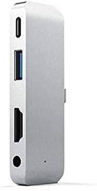 Adaptador de hub móvel pro celular NIZYH USB Type C Mobile com USB-C PD Charging USB 3.0 e 3,5 mm Hub