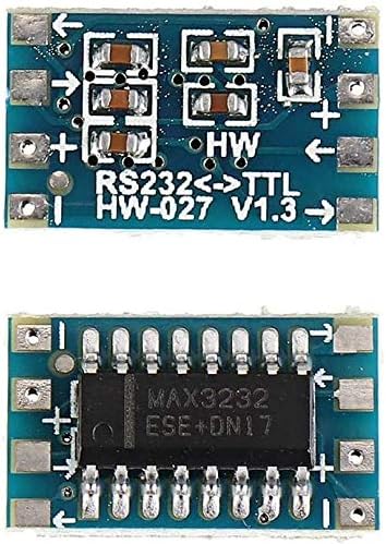 Zym119 50pcs Mini RS232 para TTL Module Adaptador MOX3232 120KBPS 5-3V Placa de circuito do conector da