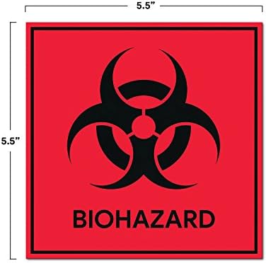 Adesivos biohazard sinais | Decalques para laboratórios, hospitais e uso industrial por sinais de