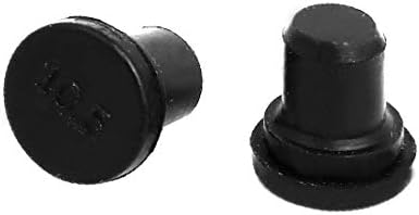 X-Dree 10pcs 10,5 mm DIA EPDM BURO DE VEDADOR DE borracha Inserir tampa preta para a glândula (10pcs 10,5 mm dia Epdm tapón de inserción de Agujero de Sello de Caucho negro para pré-lobs