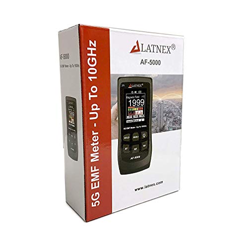 Latnex AF-5000 5G Medidor EMF Testador de detector RF e leitor com certificado de calibração-Testes e