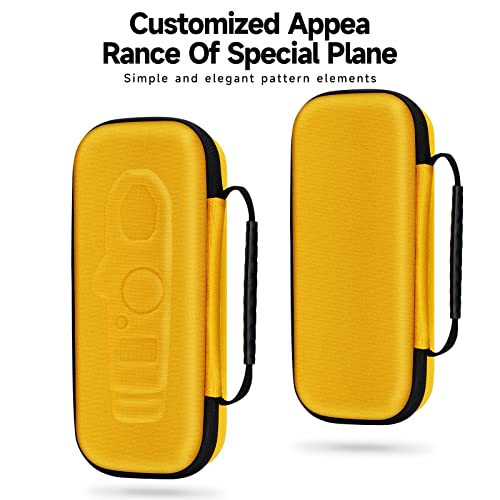 Caixa de transporte rígido de Kingsung para Fluke 323/324/325 Multímetro de grampo digital, exterior moldado em 3D com forro personalizado e zíper suave YKK, amarelo