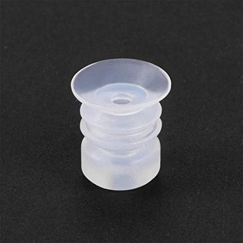 Copos de sucção uxcell, 15 mm de diâmetro x m5 articulação de silicone articulação copo de sucção pneumática industrial