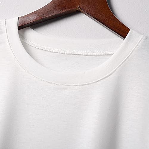Camiseta casual de túnica para mulheres soltas de tamanho grande de camisola de verão Sortos de manga curta camisetas de baleia de moda