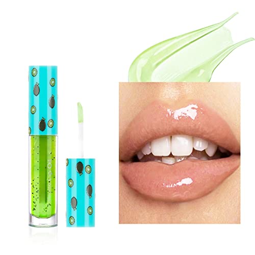 Xiahium max maquiagem Lip Gloss Fruit Series Lip Oil Glass Lip lábio hidratante transparente brilho