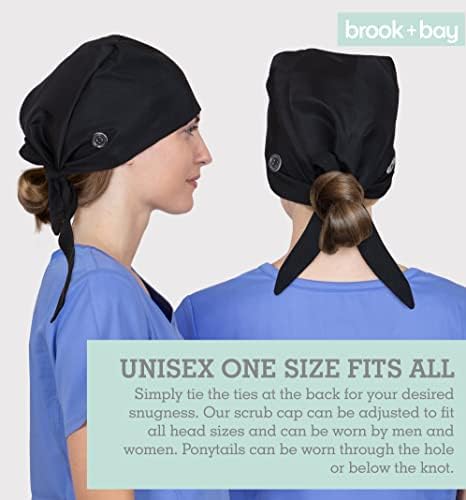 Capas de limpeza para mulheres e homens - Caps de cirurgião - Caps de esfoliação cirúrgica com botões, Hat Scrub Scrub - Chapéu Cirurgião - Caps Médicos