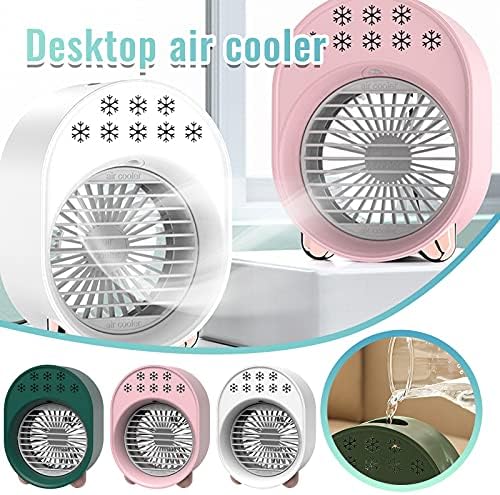Fã de ar condicionado portátil do pai, fã de mini resfriamento, condicionador evaporativo portátil com 3
