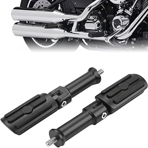 Kemimoto Passageiro Pegs com kit de montagem de suporte, Footpegs de softail atualizados para motocicletas,