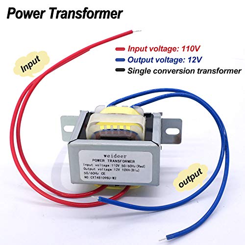 Weideer Input AC 110V 50/60Hz Saída AC 12V 10V Transformador de energia CA/AC TRANSFORMER DO FASE para