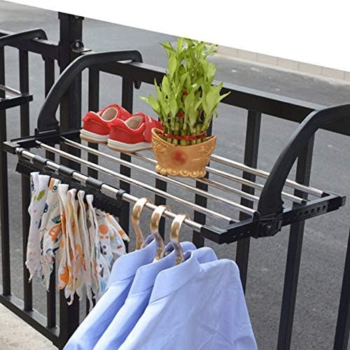 Czdyuf Balcony Shoe Rack Rack multifuncional fralda dobrável fraldas fraldas de lavanderia de roupas secador
