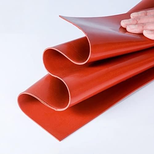 500x500mm Silicone Folha de borracha Placa vermelha tape