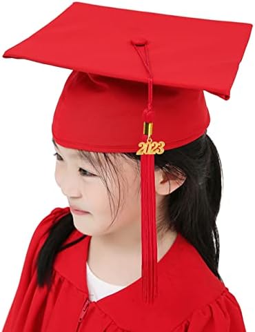 Graduação Mall Matte Kindergarten & Preschool Graduation Cap for Kids com 2023 Tassel