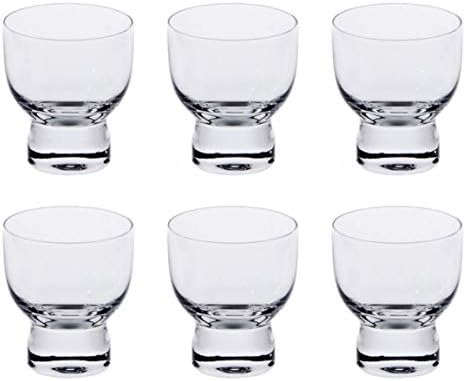Vendas felizes, conjunto de 6 xícaras de copos de vidro frio copos de copo azul