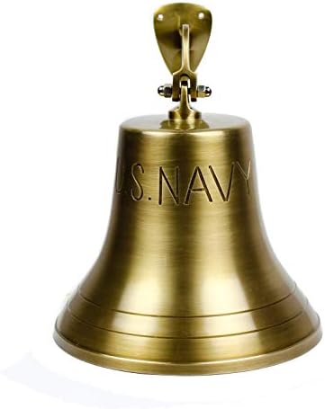 10 Brass US Navy Ship Bell - Réplica Náutica