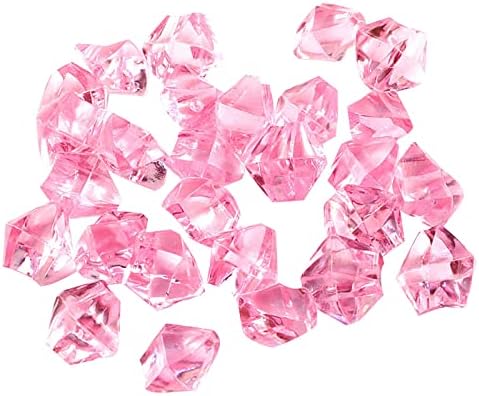 Cristais falsos 100pcs acrílico jóias de gemas claras rochas rochas plásticas diamantes vaso
