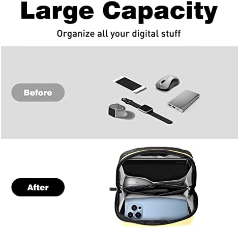 Organizador de eletrônicos de fundo africano, bolsa de armazenamento de cabo de cabo à prova d'água para viagens em casa, acessórios eletrônicos para o Mouse de carga USB SD Card discos rígidos