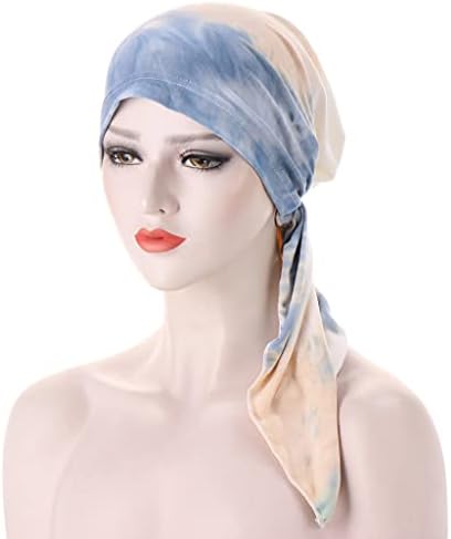 Fxhixiy pré-amarrado Bandana Turban Hat Chemo Cancer Cabeça Cabeça Cabeça Cabeça para Mulheres Capéu de Capa Capéu