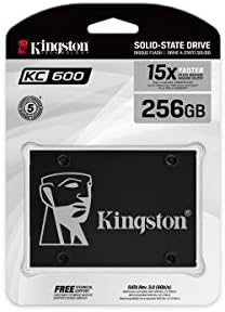 Kingston KC600 256 GB de 2,5 polegadas SATA3 Solid State Drive