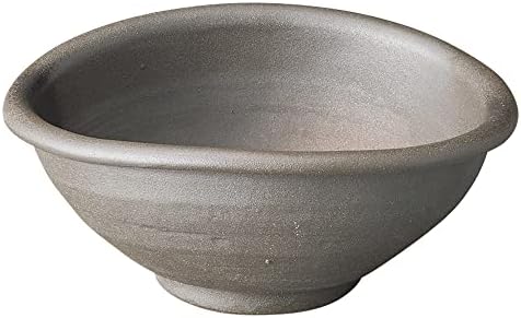 セトモノホンポ Bizen Bifold Small Bowl [6,1 x 5,3 x 2,6 polegadas] | Utensílios de mesa japoneses