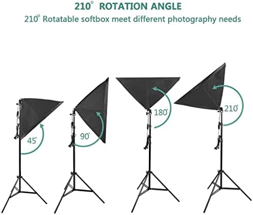 Sawqf 2 * 3m Sistema de suporte de fundo Sistema fotográfico Softbox Umbrella Kit de iluminação contínua