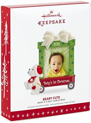 Hallmark Keetake Baby First Beary fofo dated picture moldure ornament