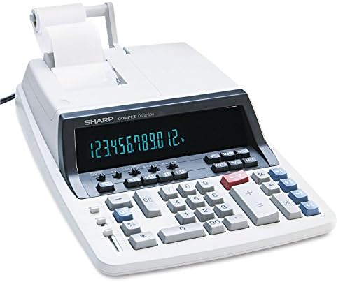 Sharp QS2760H QS-2760H Calculadora de impressão de fita de duas cores Black/Red Print 4.8 linhas/s
