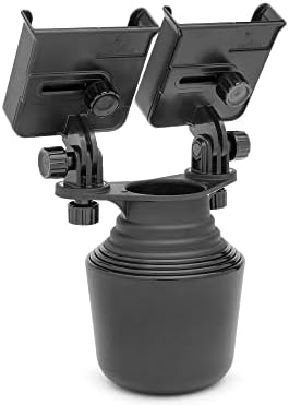 WEATHERTECH CUPFONE DUO XL - Suporte universal de xícara de celular duplo com botões de plástico preto