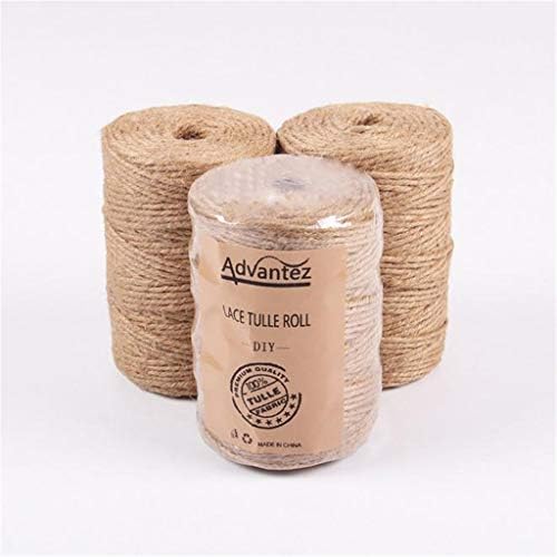 Corda pacote grosso de 3 mm/100 de cânhamo corda corda de corda DIY Home DIY A agulhas de tricô circular Conjunto