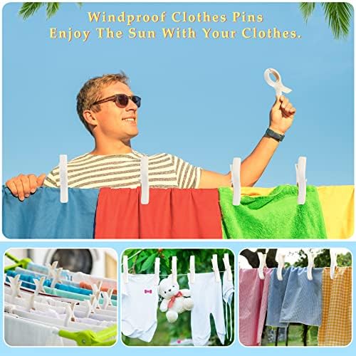 30 PCs Clipes de toalhas de praia para cadeiras de praia Pinos de plástico pequenos pinos de roupa pesada para