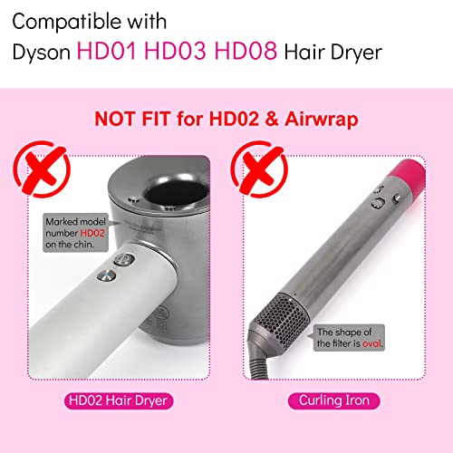 Substituição do filtro do secador de cabelo para modelos Dyson Supersonic HD01 HD03 HD08, Acessórios