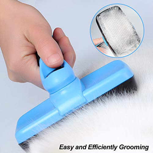 Brush fida de auto -limpeza com pontas de bola protetora, escova de cachorro/escova de gato