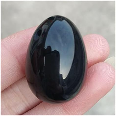 Bangong Natural Black Obsidian Crystal Egg Ball Sphere Stone