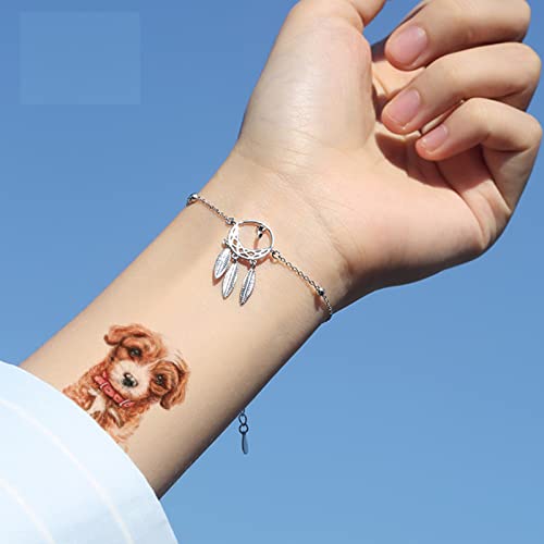 Tatuagens temporárias de tema de animais fofos para crianças, Animais aquáticos Cachorro Tatuagem