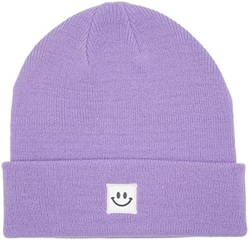 Maxnova Knit Feanie Hat com Smile Face para homens/mulheres