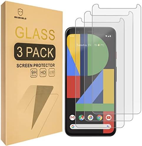 Mr.Shield [3-Pack] projetado para o Google [vidro temperado] Protetor de tela [Japan Glass com dureza 9H] com substituição ao longo da vida