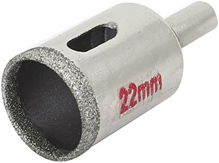 Aexit 22mm de ferramenta de corte de 22mm Diâmetro Diamante com revestimento de perfuração Cutter Tool Tom de prata Modelo: 35AS307QO418