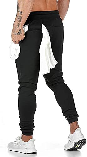 Calça de moletom masculina de badhub com bolsos com zíper calças atléticas Traning Track Pants