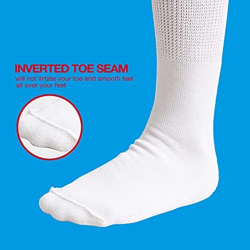 Bulinlulu Meias Extras largas para pés inchados- 2 pares de meias de edema diabético super amplo, meias bariátricas,