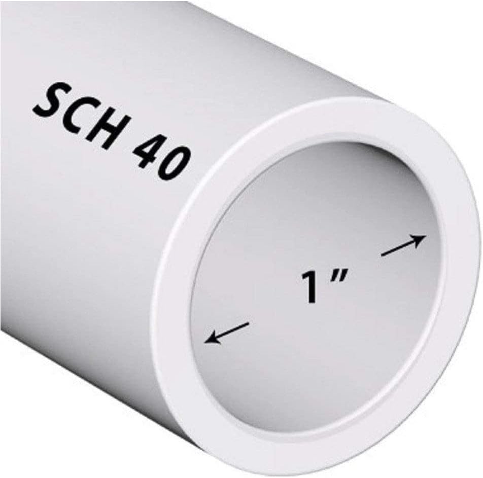 Tubo de PVC Sch40 1 polegada de comprimento personalizado branco