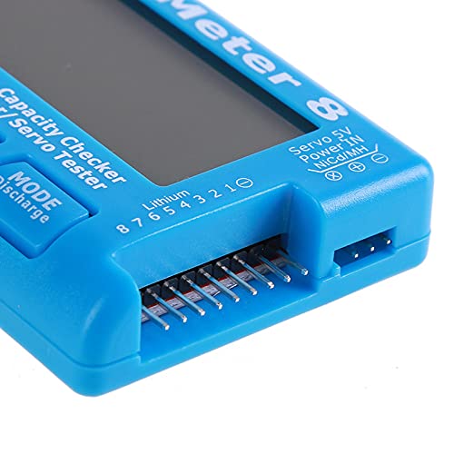 Buzhi Lipo Battery Tester, Digital Battery Capacity Verificador de bateria Testador de tensão LCD Luz de fundo para Lipo Life Li-Ion Nimh Nicd