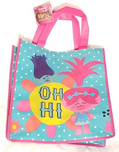 Trolls Large Reutilable Bag - Poppy & Chase Blue and Pink Bag