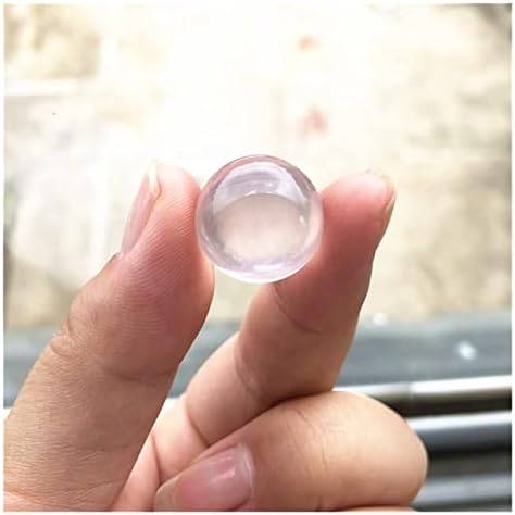 Zym116 1/2pcs 16-18mm gelo natural rosa quartzo de cristal esfera decoração de cálculos naturais e minerais warming housewarming