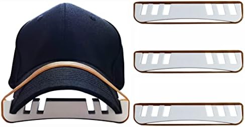 Chapéu de chapéu de curvatura curvatura, chapéu Bill Bender Curved Shaper para tampas, preto e branco, presentes
