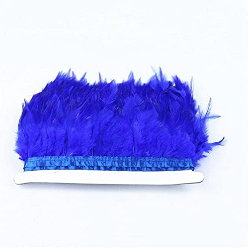 Ttndstore royal azul galo de pescoço hackle penas guarnições de faisão de penas de penas de penas de penas para